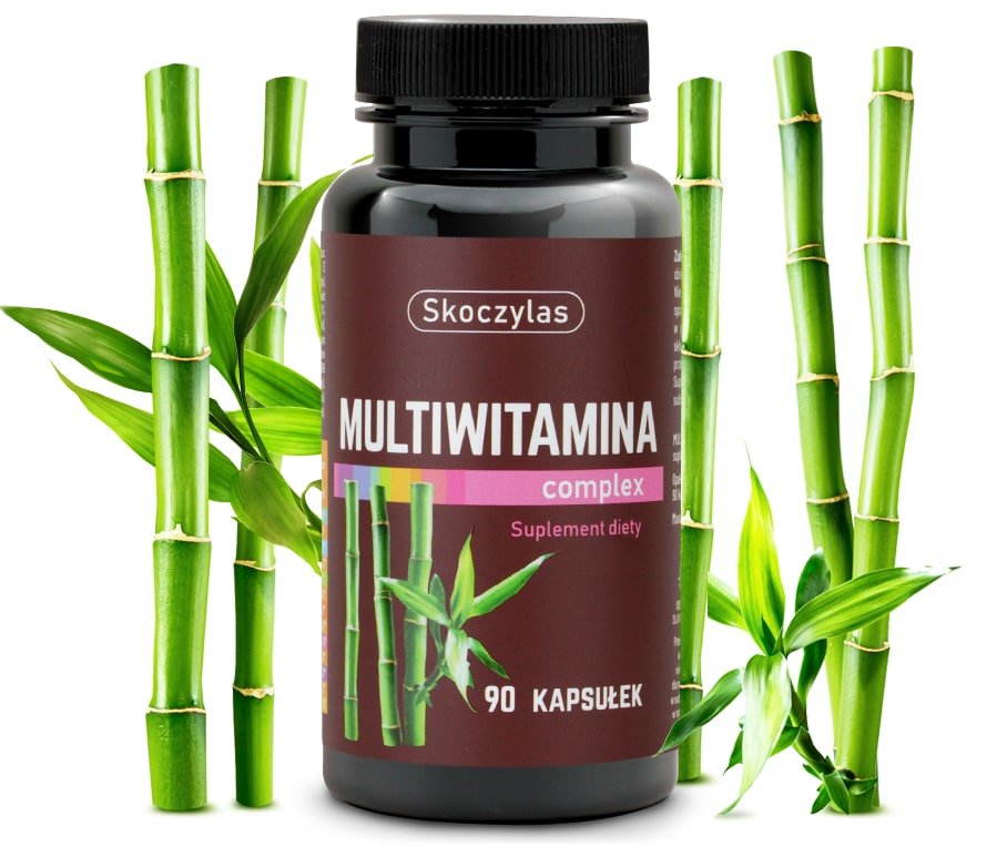 Skoczylas Multiwitamina + krzem, bor,  jod 90 kapsułek