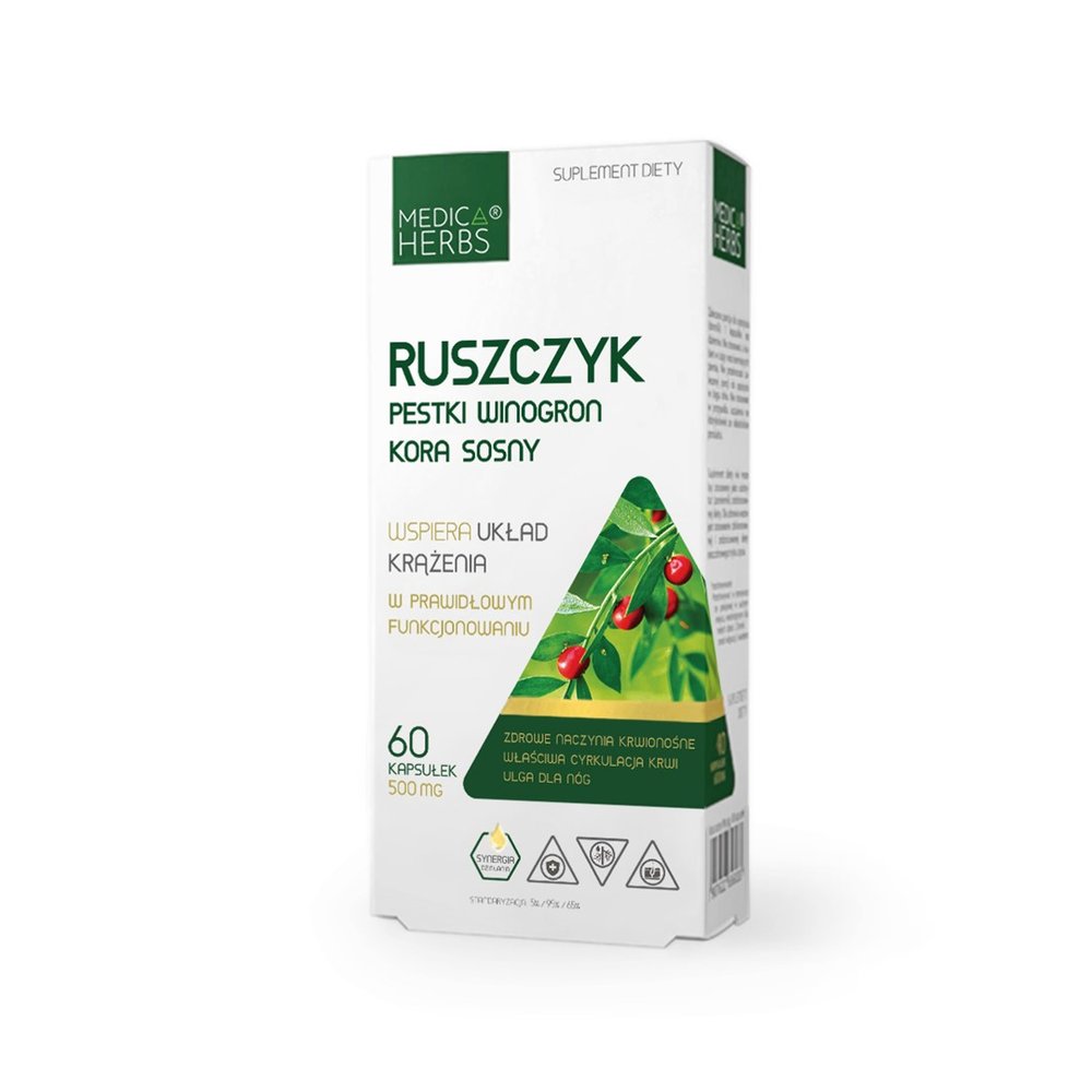 Medica Herbs Ruszczyk Kora sosny 60 kapsułek