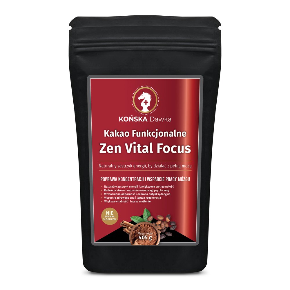 Kakao Funkcjonalne Zen Vital Focus - Końska Dawka 405g